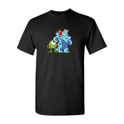 Men's Monsters Inc Cotton T-Shirt - Black