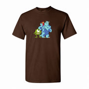 Men's Monsters Inc Cotton T-Shirt - Dark Brown