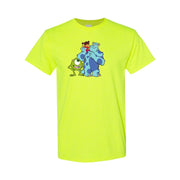 Men's Monsters Inc Cotton T-Shirt - Safety Green