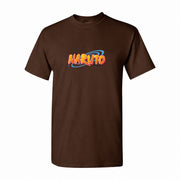 Men's Naruto Cotton T-Shirt - Dark Brown