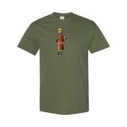 Men's Naruto Shippuden Cotton T-Shirt - Army Green