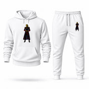 Men's Adam Warlock Hoodie Joggers Set in White; digital artwork placement mockup