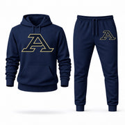 Men's Akron Hoodie Joggers Set - Navy digital placement mockup