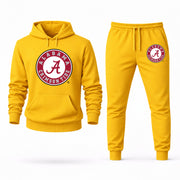Men's Alabama Hoodie Joggers Set - Yellow digital placement mockup