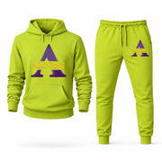 Men's Alcorn State Hoodie Joggers Set - Lime Green digital placement mockup