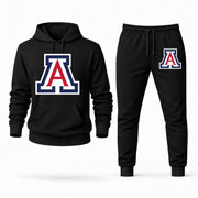 Men's Arizona Hoodie Joggers Set - Black digital placement mockup