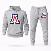 Men's Arizona Hoodie Joggers Set - Grey digital placement mockup