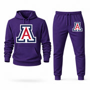 Men's Arizona Hoodie Joggers Set - Purple digital placement mockup