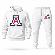 Men's Arizona Hoodie Joggers Set - White digital placement mockup