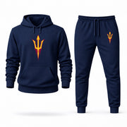 Men's Arizona State Hoodie Joggers Set - Navy digital placement mockup