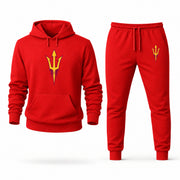 Men's Arizona State Hoodie Joggers Set - Red digital placement mockup