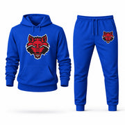 Men's Arkansas State Hoodie Joggers Set - Blue digital placement mockup