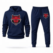Men's Arkansas State Hoodie Joggers Set - Navy digital placement mockup