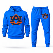 Men's Auburn Hoodie Joggers Set - Azure digital placement mockup