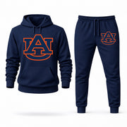 Men's Auburn Hoodie Joggers Set - Navy digital placement mockup