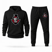 Men's Austin Peay Hoodie Joggers Set - Black digital placement mockup