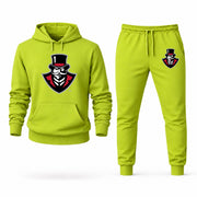 Men's Austin Peay Hoodie Joggers Set - Lime Green digital placement mockup