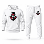 Men's Austin Peay Hoodie Joggers Set - White digital placement mockup