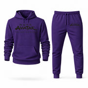 Men's Avatar The Last Airbender Hoodie Joggers Set - Purple digital placement mockup