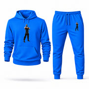 Men's Bane Hoodie Joggers Set in Azure; digital artwork placement mockup