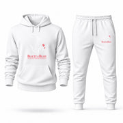 Men's Beauty and the Beast Hoodie Joggers Set - White digital placement mockup