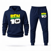 Men's Ben 10 Hoodie Joggers Set - Navy digital placement mockup