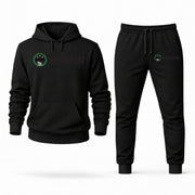 Men's Benelli Hoodie Joggers Set - Black digital placement mockup