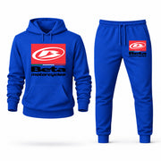 Men's Beta Hoodie Joggers Set - Blue digital placement mockup