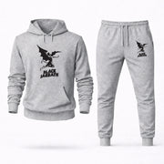Men's Black Sabbath Hoodie Joggers Set - Grey digital placement mockup
