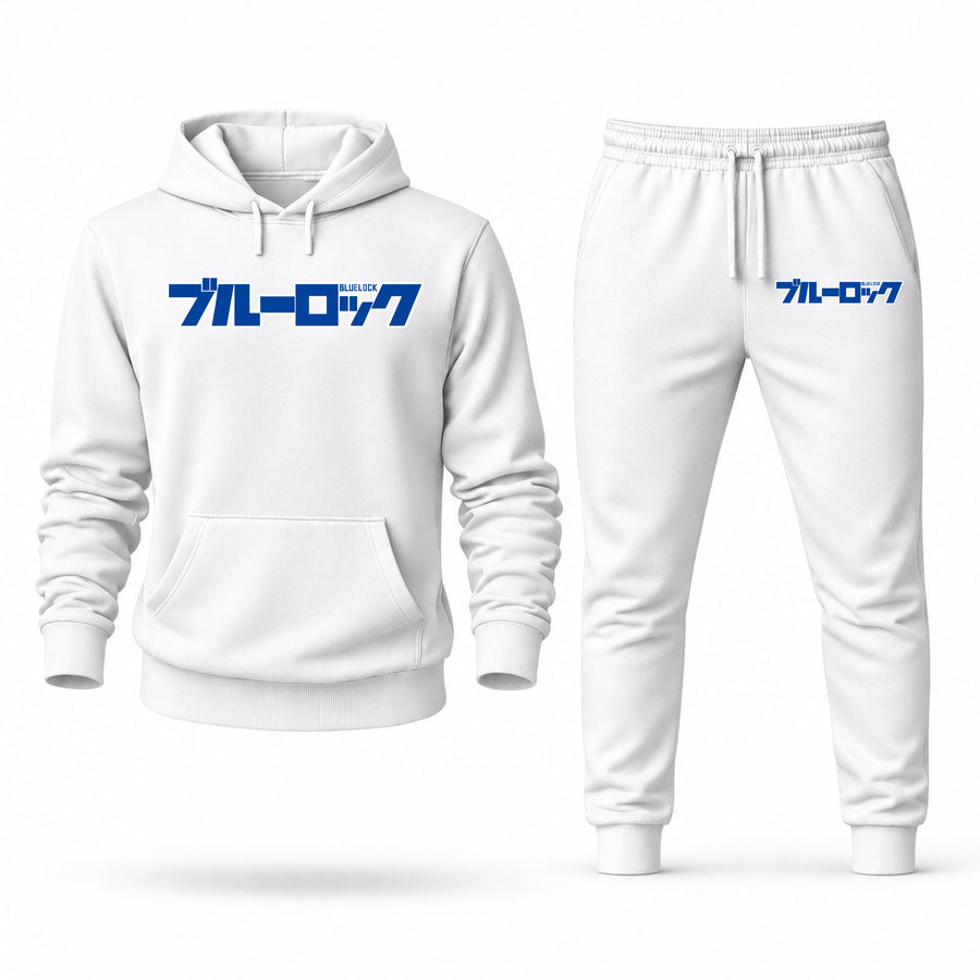 Men's Blue Lock Hoodie Joggers Set