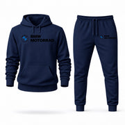 Men's BMW Motorrad Hoodie Joggers Set - Navy digital placement mockup