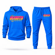 Men's Boruto Hoodie Joggers Set - Azure digital placement mockup