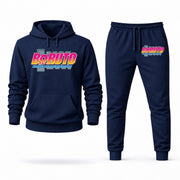 Men's Boruto Hoodie Joggers Set - Navy digital placement mockup