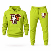 Men's Bowling Green Hoodie Joggers Set - Lime Green digital placement mockup
