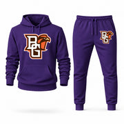 Men's Bowling Green Hoodie Joggers Set - Purple digital placement mockup