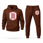 Men's Bradley Hoodie Joggers Set - Brown digital placement mockup