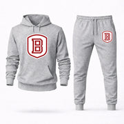 Men's Bradley Hoodie Joggers Set - Grey digital placement mockup