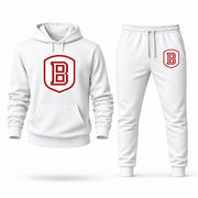 Men's Bradley Hoodie Joggers Set - White digital placement mockup