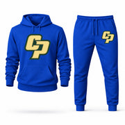 Men's Cal Poly Hoodie Joggers Set - Blue digital placement mockup