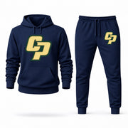 Men's Cal Poly Hoodie Joggers Set - Navy digital placement mockup
