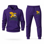 Men's Canisius Hoodie Joggers Set - Purple digital placement mockup