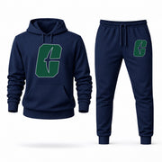 Men's Charlotte Hoodie Joggers Set - Navy digital placement mockup