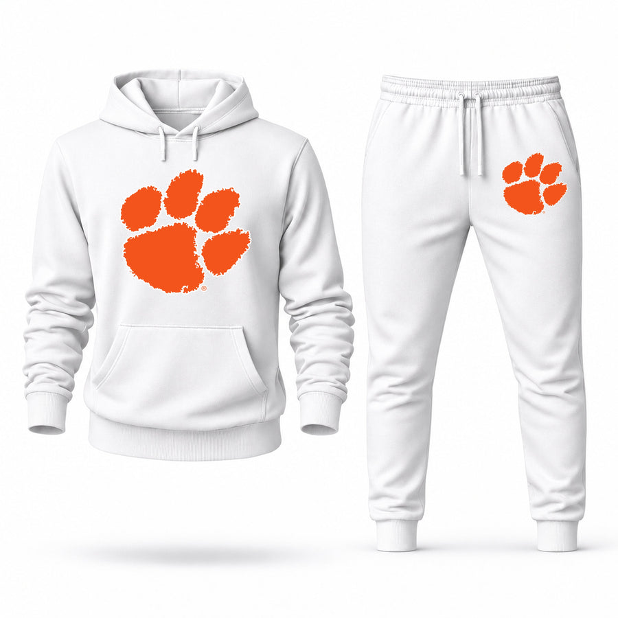 Men's Clemson Hoodie Joggers Set