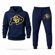 Men's Colorado Hoodie Joggers Set - Navy digital placement mockup