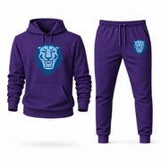 Men's Columbia Hoodie Joggers Set - Purple digital placement mockup