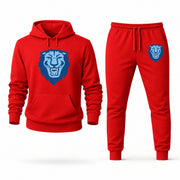 Men's Columbia Hoodie Joggers Set - Red digital placement mockup
