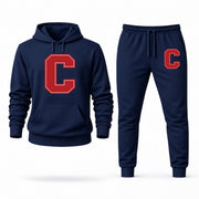 Men's Cornell Hoodie Joggers Set - Navy digital placement mockup