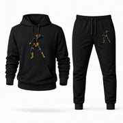 Men's Cyclops Hoodie Joggers Set - Black digital placement mockup