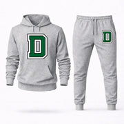 Men's Dartmouth Hoodie Joggers Set - Grey digital placement mockup