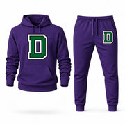 Men's Dartmouth Hoodie Joggers Set - Purple digital placement mockup